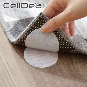 10 Pairs Velcro Anti Curling Carpet Tape Rug Gripper Secure the Carpet Sofa and Sheets in Place and Keep the Corners Flat