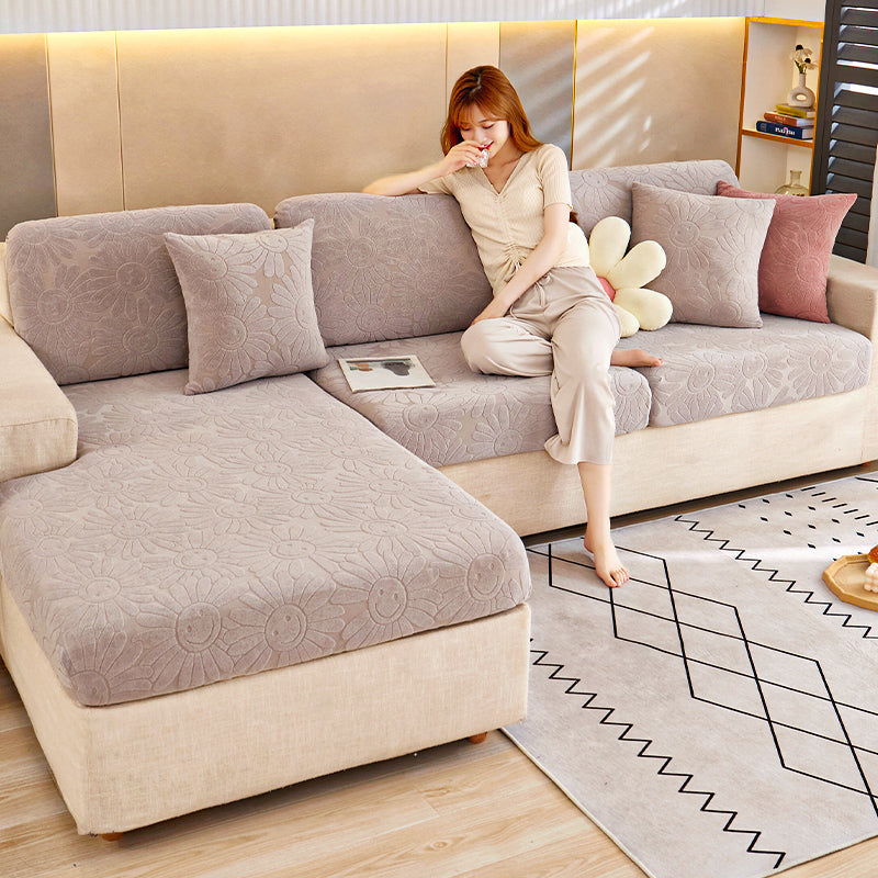 Stretch jacquard velvet sofa cover non-slip simple modern sofa cover