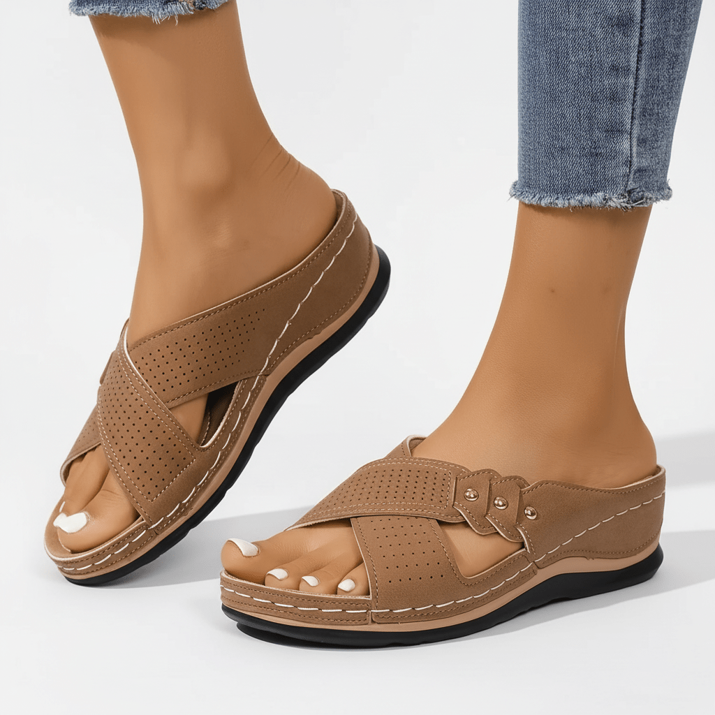 Orthopedic Wedge Sandals for Women - Stylish Arch Support & Comfort