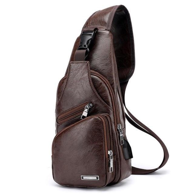 Anti-Theft Men’s Crossbody Sling Bag