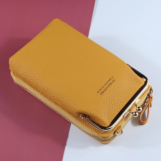 Women Phone Bag Solid Crossbody Bag