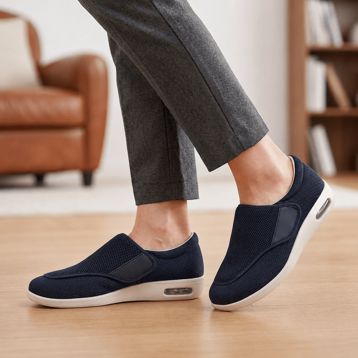 Diabetic Wide-Fit Walking Shoes for Women - Orthopaedic Roomy Comfort