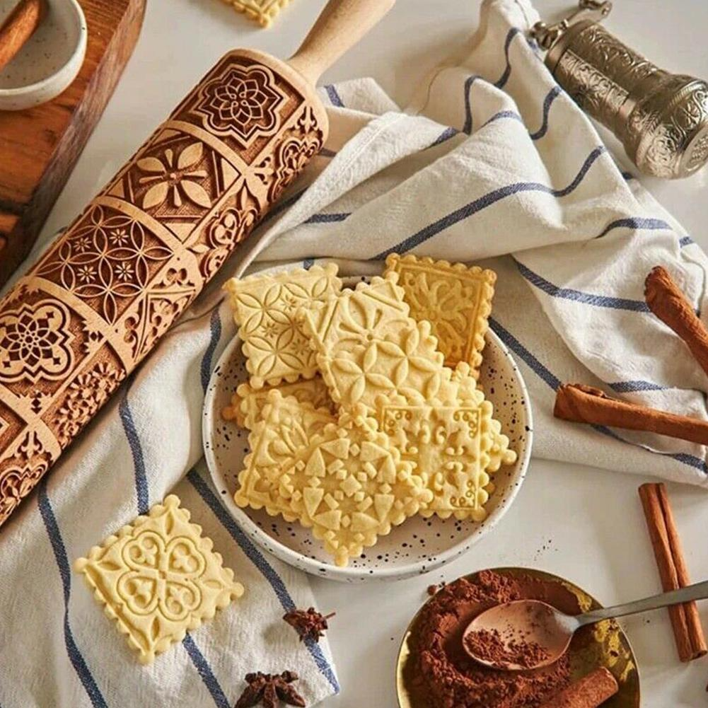Vintage Cookies Rolling Pin