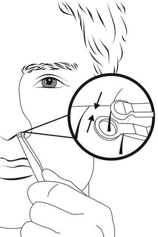 Pliers for cutting nose hair