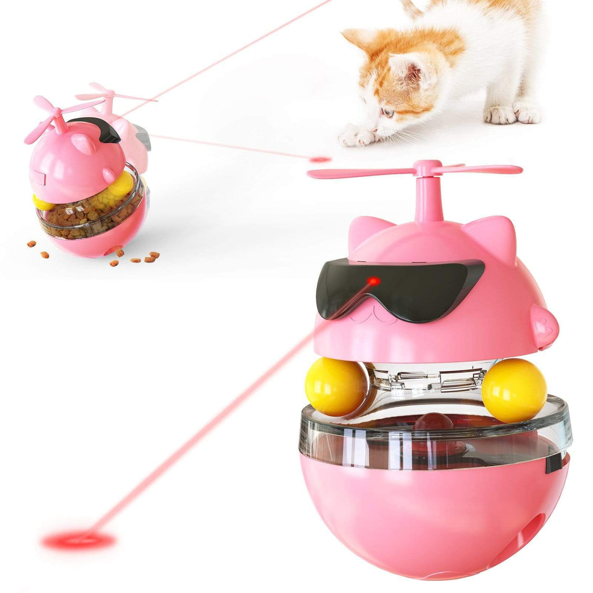 Cat Laser Dropping Food Toys