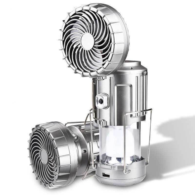 6-in-1 led torch with fan