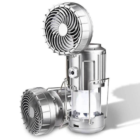 6-in-1 led torch with fan