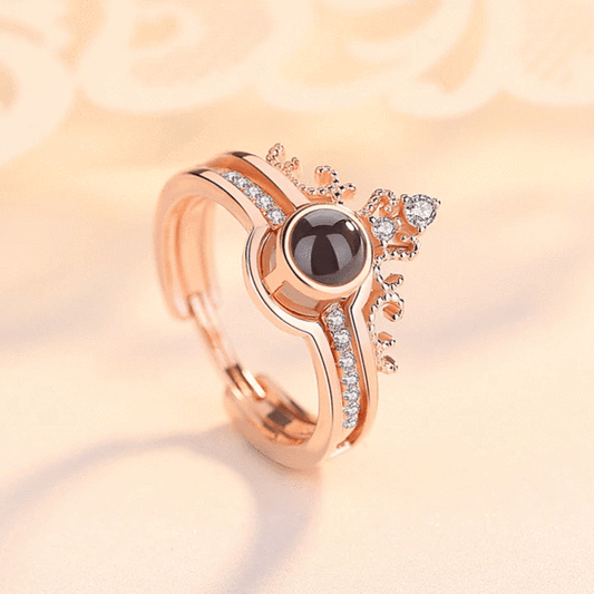 “I Love You” Ring Necklace