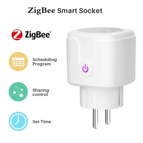 Tasmota Energy Monitoring WiFi Smart Plug, EU Style Plug/Socket, 16A
