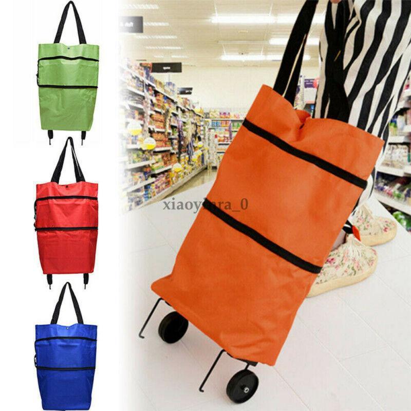 Foldable Waterproof Shopping Trolley Tote Bag
