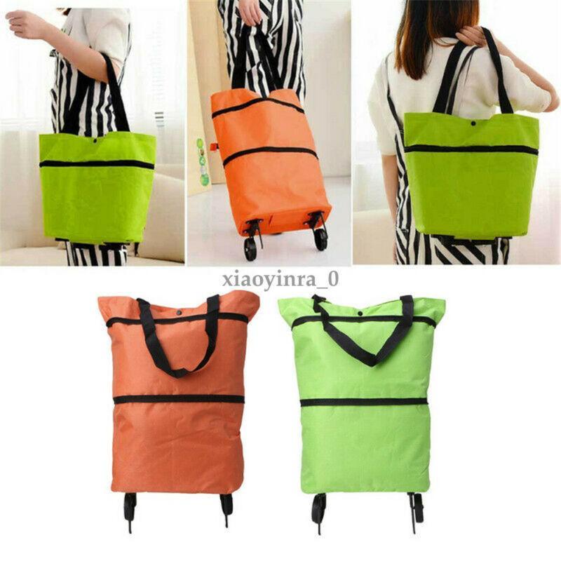 Foldable Waterproof Shopping Trolley Tote Bag
