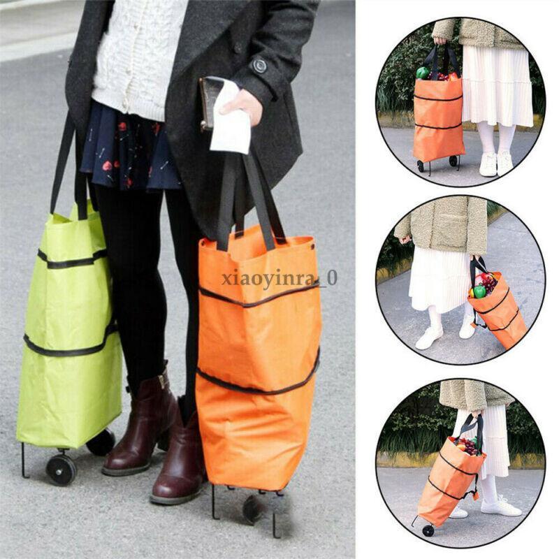 Foldable Waterproof Shopping Trolley Tote Bag