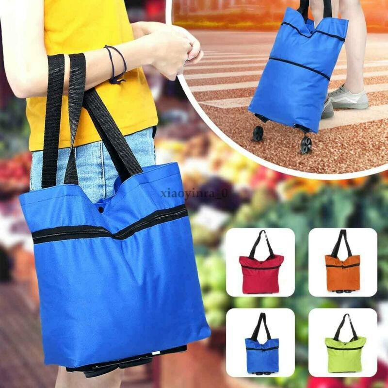 Foldable Waterproof Shopping Trolley Tote Bag