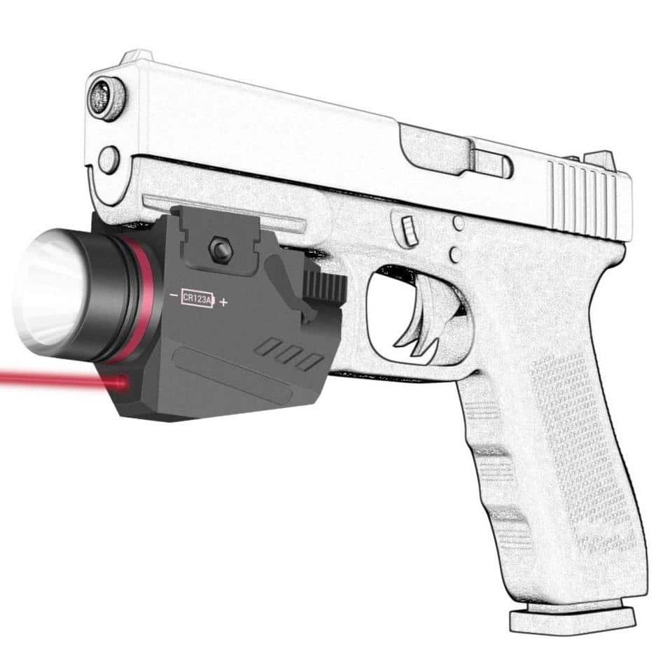 MilSpec Tactical Flashlight & Laser Combo