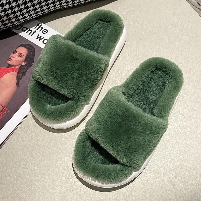 Women’s Faux-Fur Cloud Slippers