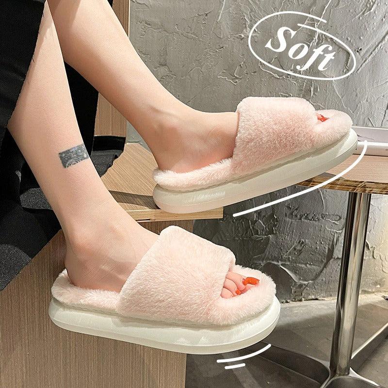 Women’s Faux-Fur Cloud Slippers