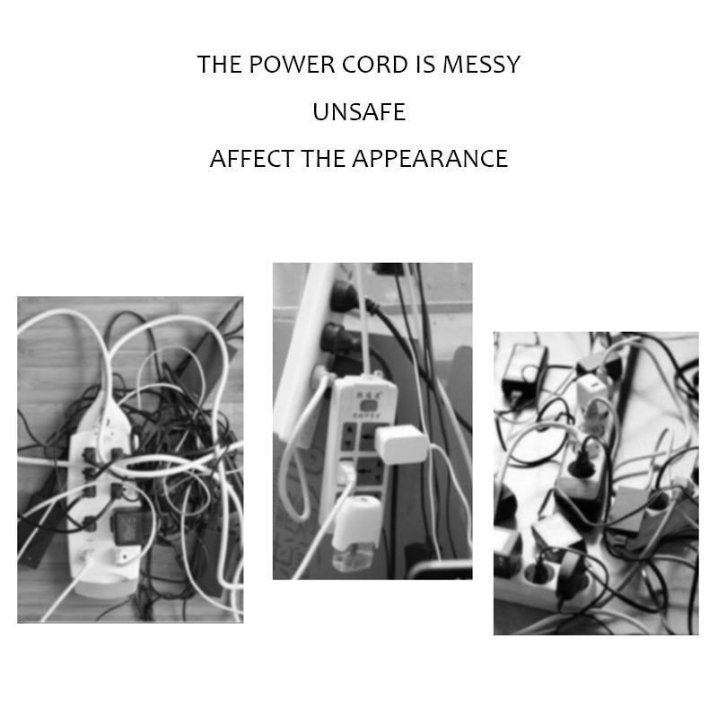 Adhesive Mini Cords Organizer