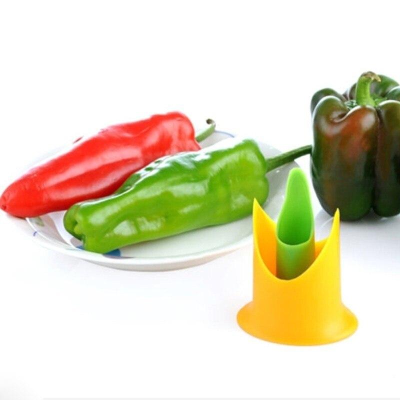 Quick and Easy Pepper Corer