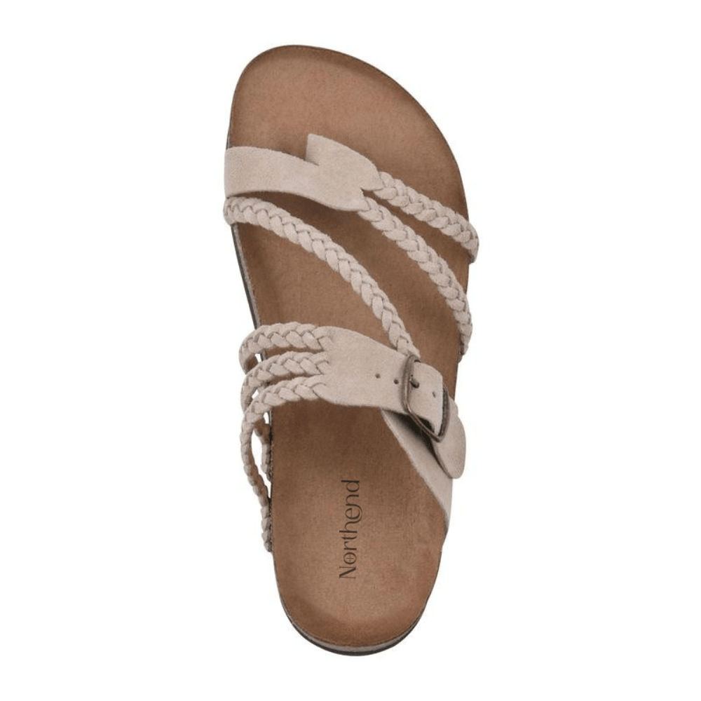 Orthopaedic Braided Cork Sandals for Women - Natural Comfort & Arch Support