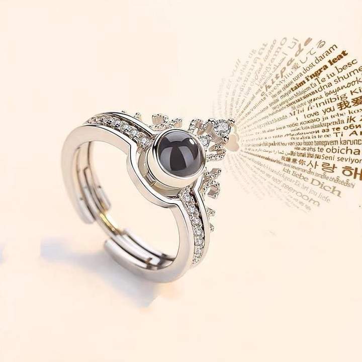 “I Love You” Ring Necklace