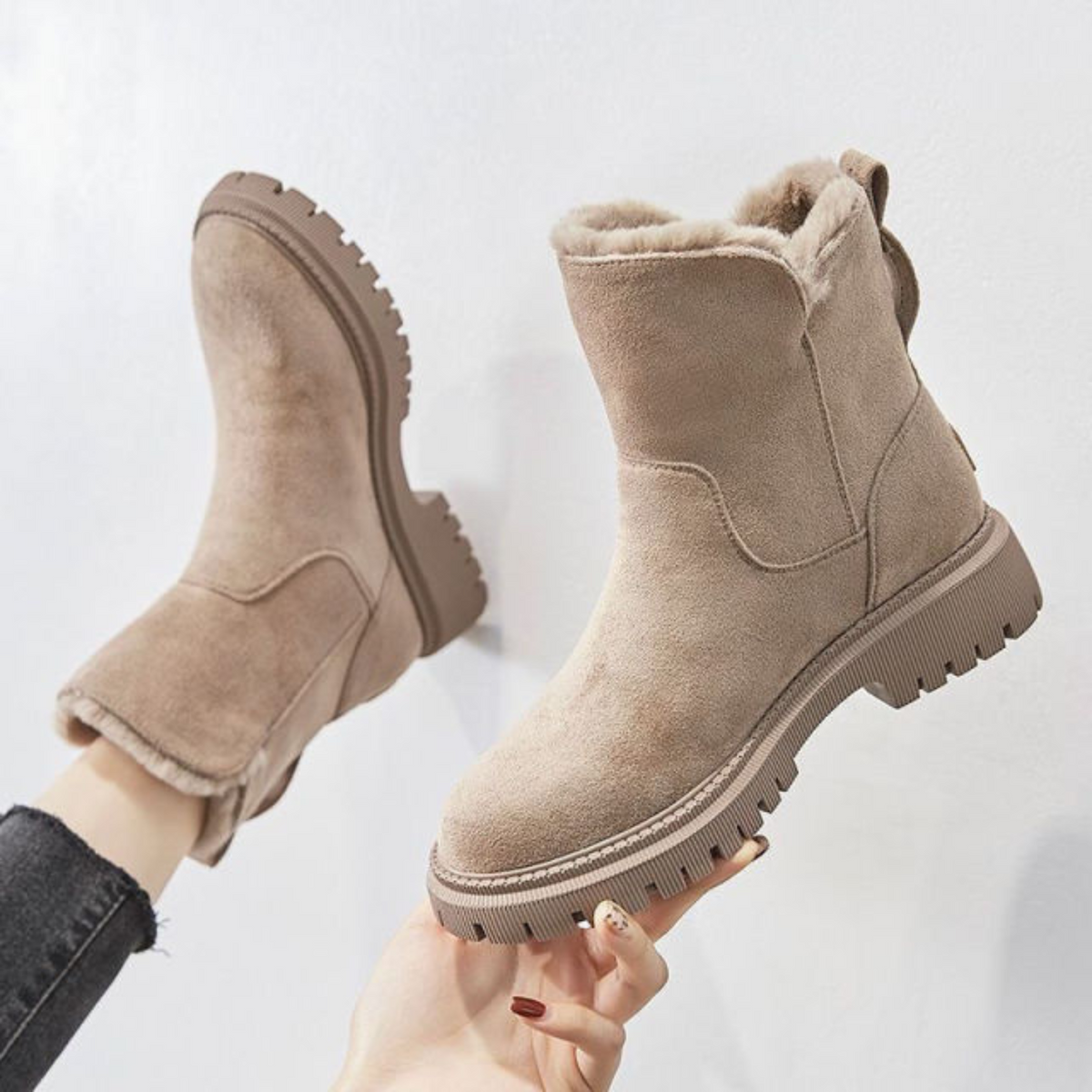 Paula™ | Warm velvet winter boots