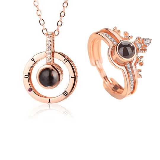 “I Love You” Ring Necklace