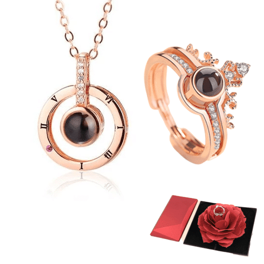 “I Love You” Ring Necklace