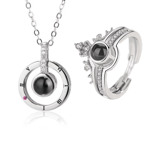 “I Love You” Ring Necklace