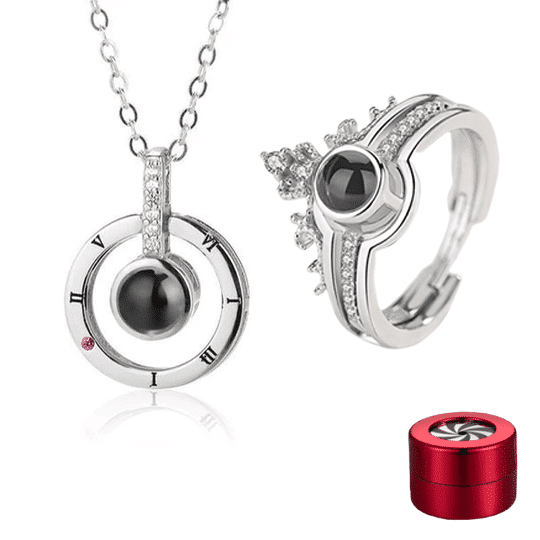 “I Love You” Ring Necklace