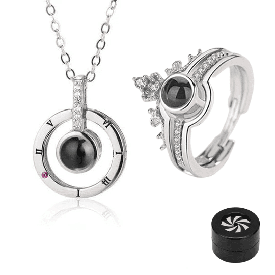 “I Love You” Ring Necklace