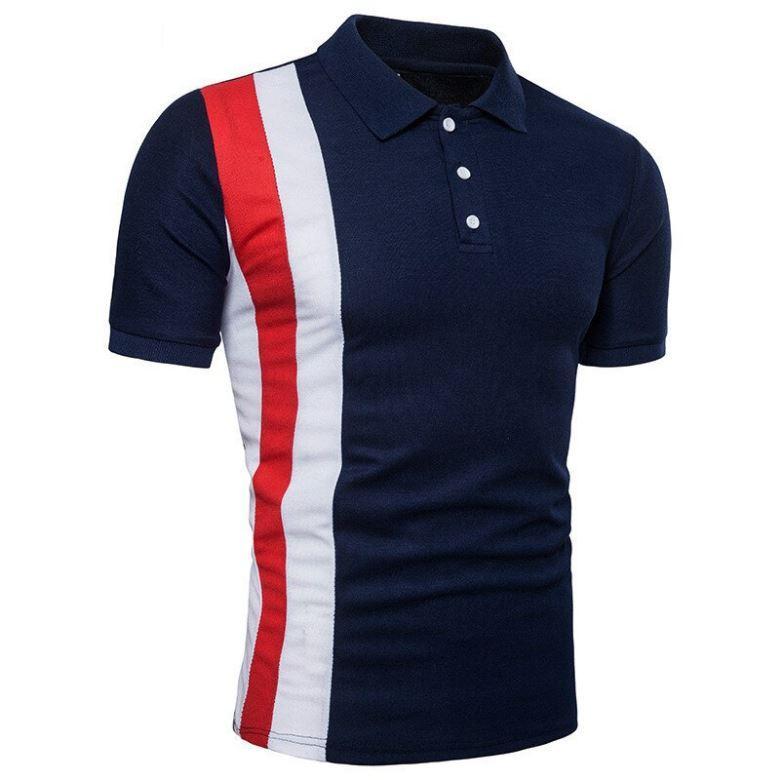 Men’s tricolor polo shirt