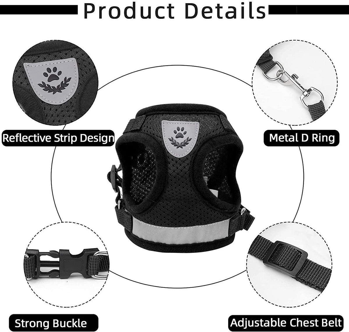 Bitepets – Adjustable Breathable Pet Harness