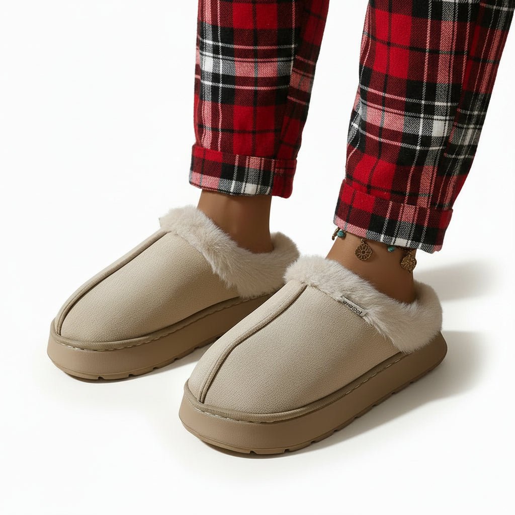 Orthopaedic Warm Plush Slippers for Women - Cosy Winter Warmth & Support
