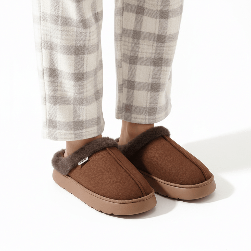 Orthopaedic Warm Plush Slippers for Women - Cosy Winter Warmth & Support