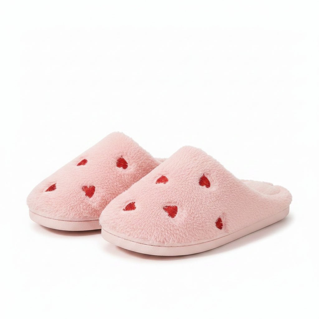 Orthopaedic Warm Heart Slippers for Women - Cute Cosy Support