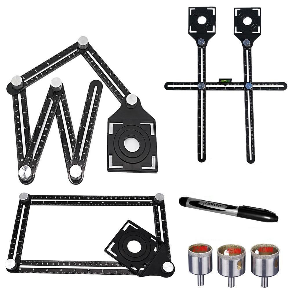 Six Sided Aluminum Alloy Angle Measuring Tool