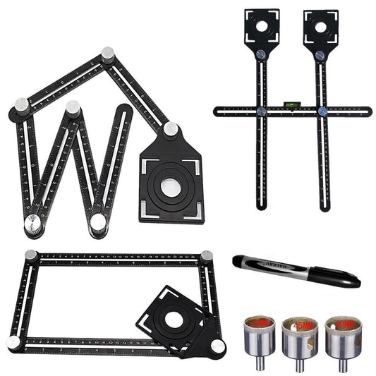 Six Sided Aluminum Alloy Angle Measuring Tool