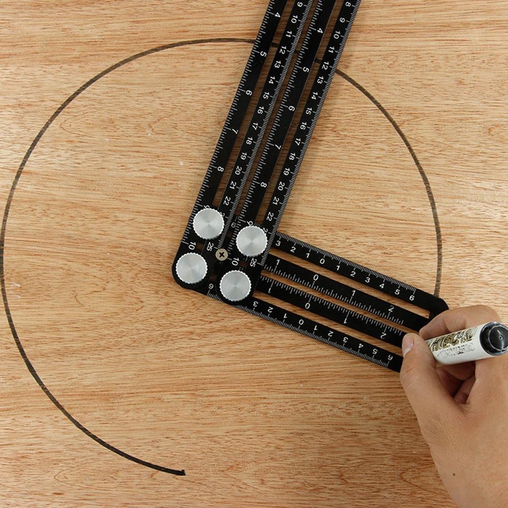 Six Sided Aluminum Alloy Angle Measuring Tool