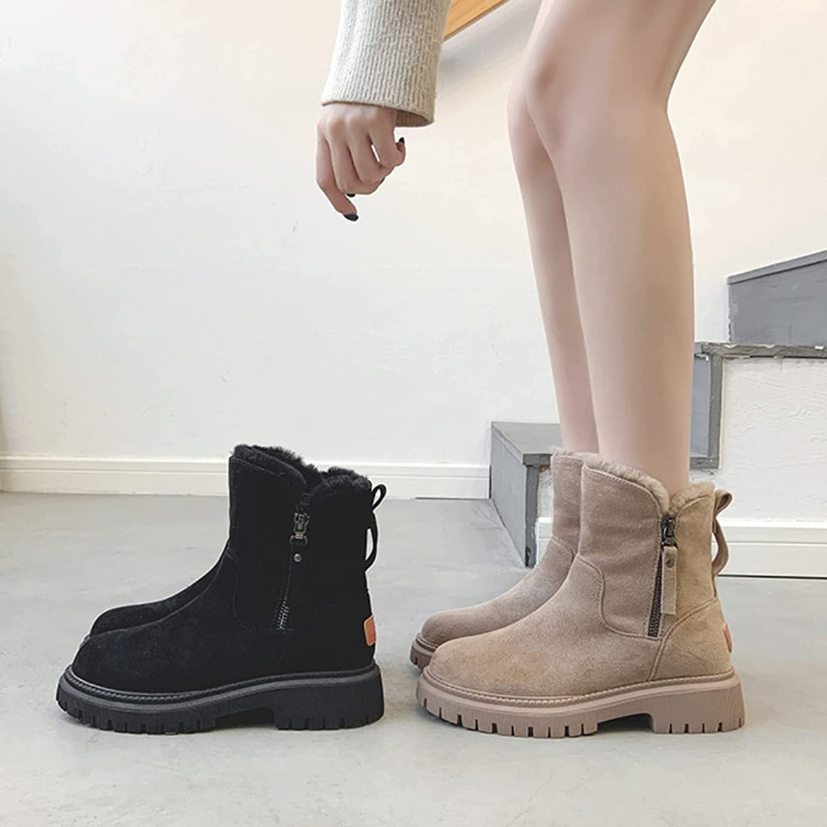 Paula™ | Warm velvet winter boots