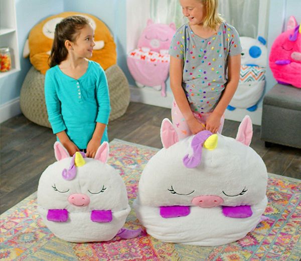 Children’s sleeping bag – Pillow 2 in 1 animal, plush pillow