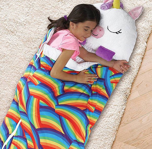 Children’s sleeping bag – Pillow 2 in 1 animal, plush pillow