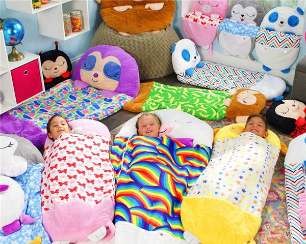Children’s sleeping bag – Pillow 2 in 1 animal, plush pillow