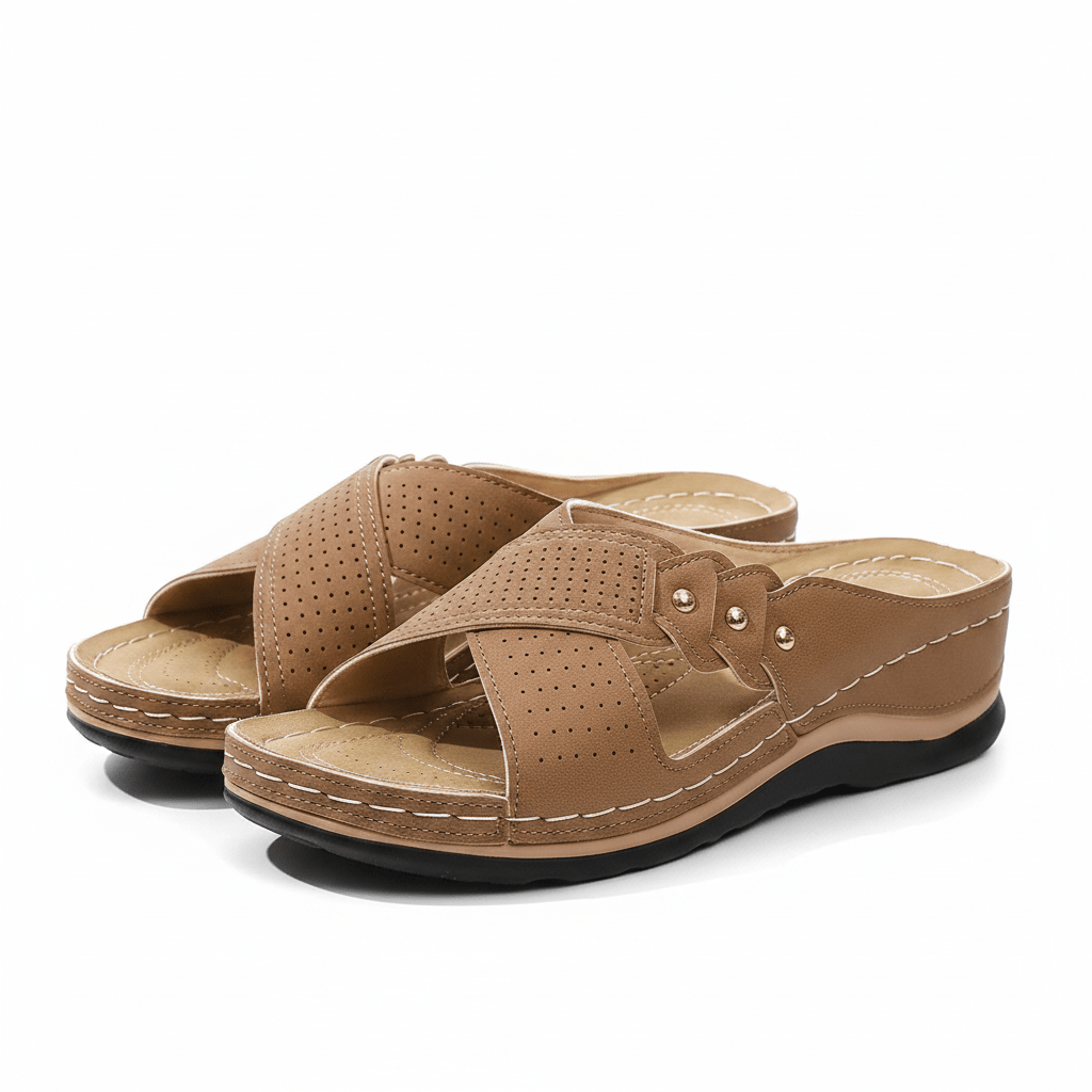 Orthopedic Wedge Sandals for Women - Stylish Arch Support & Comfort