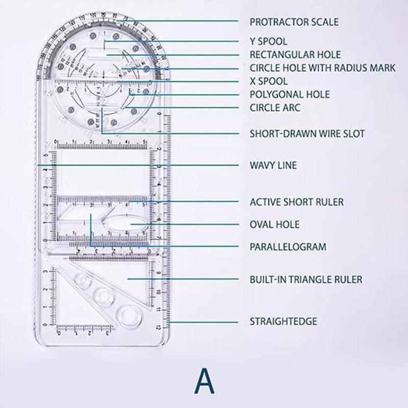 Multifunctional Geometric Ruler