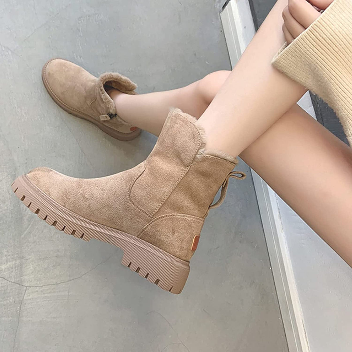 Paula™ | Warm velvet winter boots