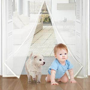 Magnetic Screen Door Mesh Bug Curtain