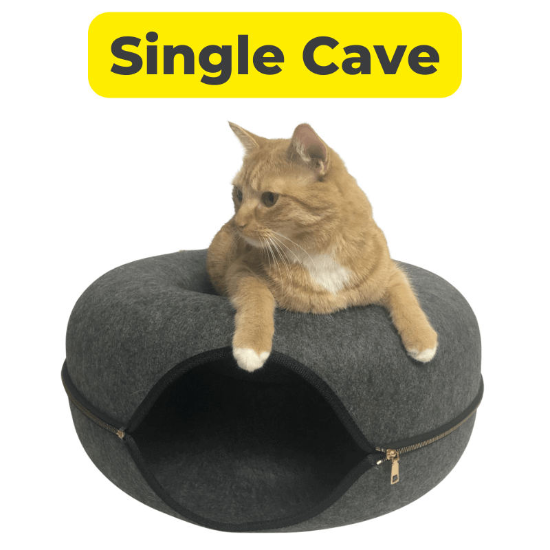 The ‘Peek-a-boo’ Cat Cave with bell, interactive toys, crushing claws, climbing frame, cat toys