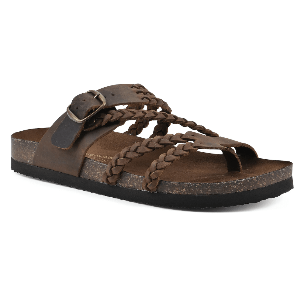 Orthopaedic Braided Cork Sandals for Women - Natural Comfort & Arch Support
