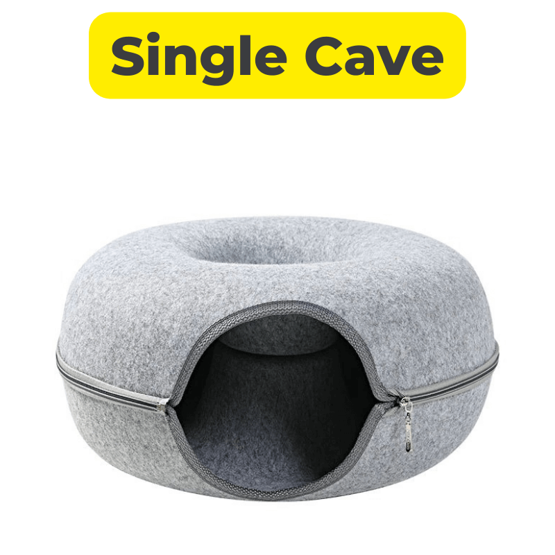 The ‘Peek-a-boo’ Cat Cave with bell, interactive toys, crushing claws, climbing frame, cat toys
