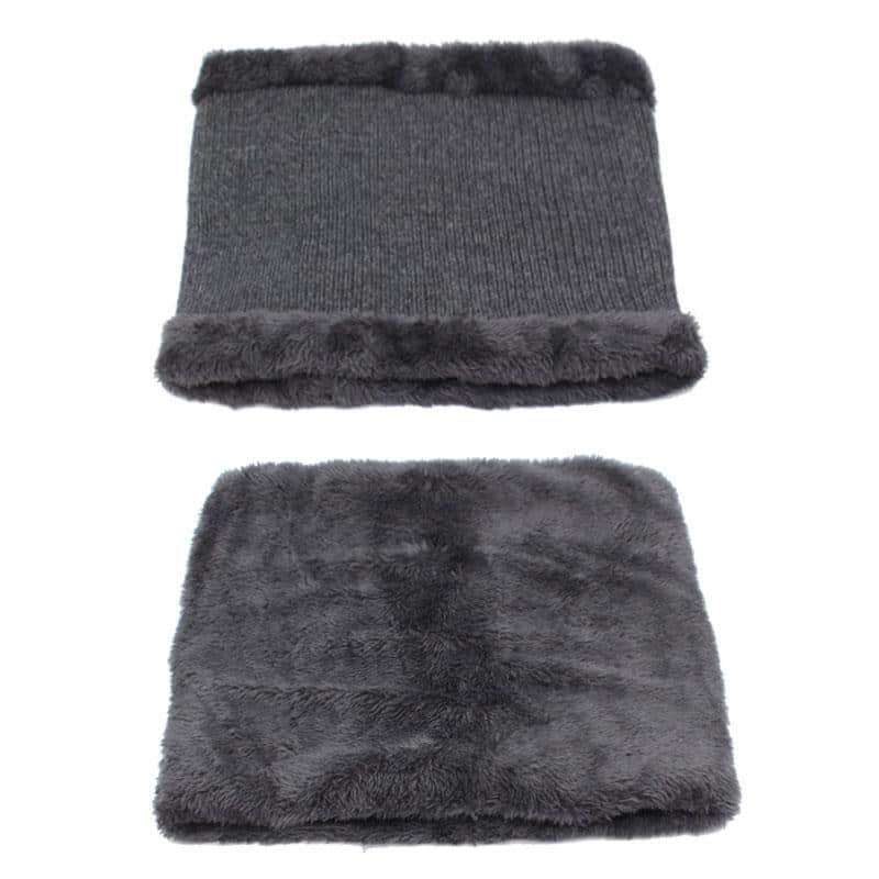 Warm Beanie Cap With Scarf